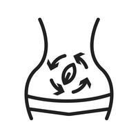 Detox icon mark in filled style vector