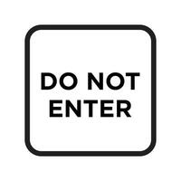 Do Not Enter Sign for Restricted Access, Safety Warnings, and Traffic Regulations vector