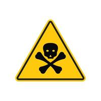 Danger alert indicating presence of general hazards requiring vigilance vector