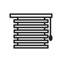 Jalousie Icon Showcasing Adjustable and Stylish Window Shutters vector