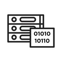 Master Data Icon Perfect for Information Management and IT Themes vector