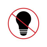 Idea submission prohibited indicating no suggestions accepted here vector