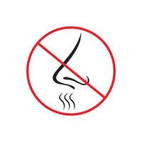 No Odor Warning Sign Ensure Freshness and Cleanliness in Designated Areas vector