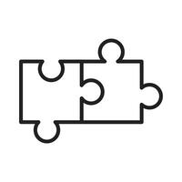Puzzle Icon for Brain Teasers, Educational Games, and Problem-Solving Activities Graphics vector