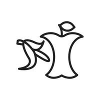 Organic Waste Disposal Icon for Composting and Environmental Initiatives vector