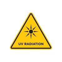 UV Light Warning Sign Prevent Eye Damage from UV Exposure vector