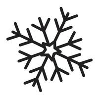 Snowflake Emblem Representing Cold Weather and Wintertime Themes vector