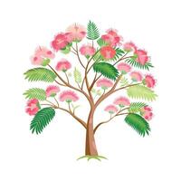 Beautiful Single Big Tree Illustration vector