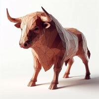 Low Polygon Style Illustrations of Various Animals on a White Background - Modern and Colorful Geometric Art photo