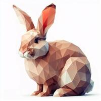 Low Polygon Style Illustrations of Various Animals on a White Background - Modern and Colorful Geometric Art photo