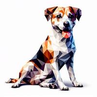 Low Polygon Style Illustrations of Various Animals on a White Background - Modern and Colorful Geometric Art photo