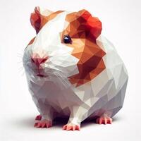 Low Polygon Style Illustrations of Various Animals on a White Background - Modern and Colorful Geometric Art photo