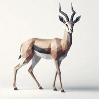 Low Polygon Style Illustrations of Various Animals on a White Background - Modern and Colorful Geometric Art photo