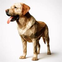 Low Polygon Style Illustrations of Various Animals on a White Background - Modern and Colorful Geometric Art photo