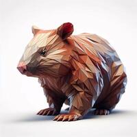 Low Polygon Style Illustrations of Various Animals on a White Background - Modern and Colorful Geometric Art photo
