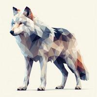 Low Polygon Style Illustrations of Various Animals on a White Background - Modern and Colorful Geometric Art photo