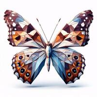 Low Polygon Style Illustrations of Various Animals on a White Background - Modern and Colorful Geometric Art photo