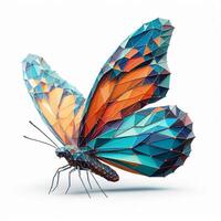 Low Polygon Style Illustrations of Various Animals on a White Background - Modern and Colorful Geometric Art photo