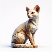Low Polygon Style Illustrations of Various Animals on a White Background - Modern and Colorful Geometric Art photo