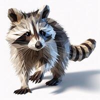 Low Polygon Style Illustrations of Various Animals on a White Background - Modern and Colorful Geometric Art photo