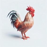 Low Polygon Style Illustrations of Various Animals on a White Background - Modern and Colorful Geometric Art photo