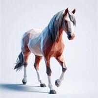 Low Polygon Style Illustrations of Various Animals on a White Background - Modern and Colorful Geometric Art photo