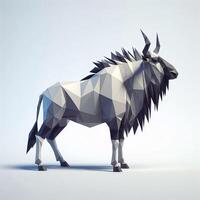 Low Polygon Style Illustrations of Various Animals on a White Background - Modern and Colorful Geometric Art photo