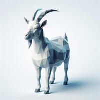 Low Polygon Style Illustrations of Various Animals on a White Background - Modern and Colorful Geometric Art photo