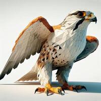 Low Polygon Style Illustrations of Various Animals on a White Background - Modern and Colorful Geometric Art photo