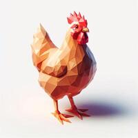 Low Polygon Style Illustrations of Various Animals on a White Background - Modern and Colorful Geometric Art photo