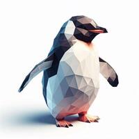 Low Polygon Style Illustrations of Various Animals on a White Background - Modern and Colorful Geometric Art photo