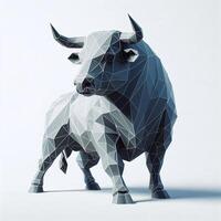 Low Polygon Style Illustrations of Various Animals on a White Background - Modern and Colorful Geometric Art photo