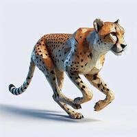 Low Polygon Style Illustrations of Various Animals on a White Background - Modern and Colorful Geometric Art photo