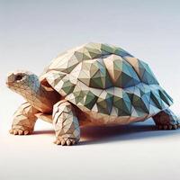 Low Polygon Style Illustrations of Various Animals on a White Background - Modern and Colorful Geometric Art photo