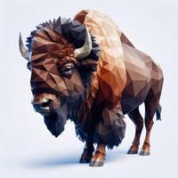 Low Polygon Style Illustrations of Various Animals on a White Background - Modern and Colorful Geometric Art photo