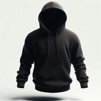 High-quality floating blank hoodies in various colors, perfect for mockups, presentations, and marketing materials photo