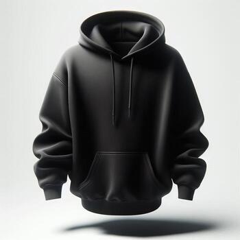 High-quality floating blank hoodies in various colors, perfect for mockups, presentations, and marketing materials photo