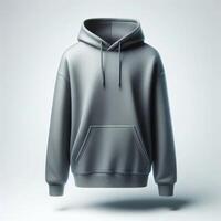 High-quality floating blank hoodies in various colors, perfect for mockups, presentations, and marketing materials photo