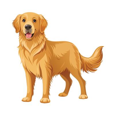 Realistic Illustration of Popular Pet Dogs
