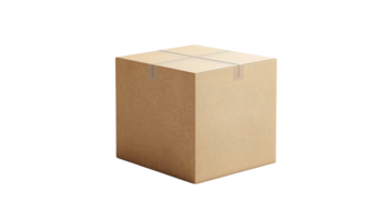 Box package mock up on the transparent background, Format png