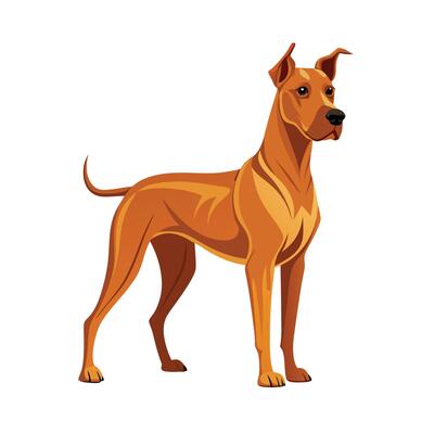 Realistic Illustration of Popular Pet Dogs