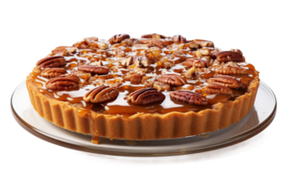 Pecan Pie on White Transparent Background png