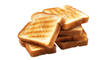 Sliced Toast Bread on Transparent Background Format png