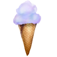 Ice cream cone on a transparent background png