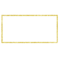 or rectangulaire Cadre avec briller sur une transparent Contexte png