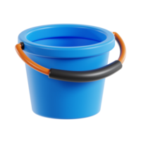 sand bucket 3d icon, transparent background png