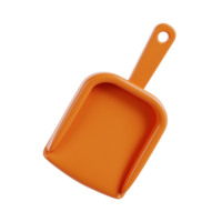 sand scoop 3d icon, transparent background png