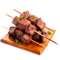 beef kebabs skewers with Transparent Background png