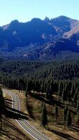 Cascade Mountain and surrounding Canadian Rocky Mountains in summer time video