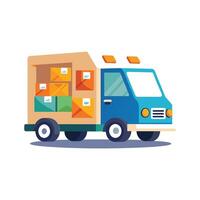 Realistic Truck Illustration vector